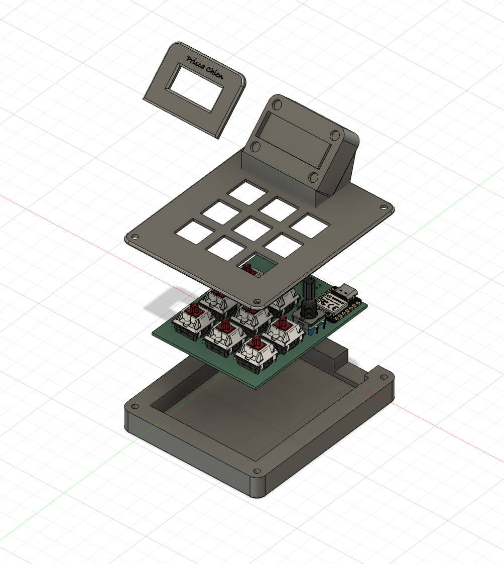3D Exploded View of Macropad